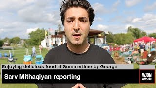 Enjoying delicious food at Summertime by George | WJON