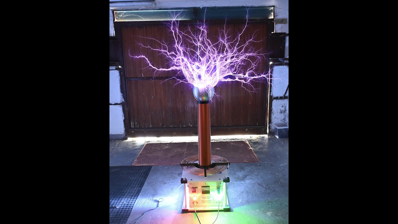 Bamberg Tesla-Spule Mit Bluetooth-Musik – Künstlicher Lichtbogen, Plasma, Berührbar – Als Lehrmittel & Deko (EU-Stecker)