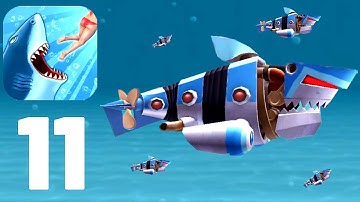 Hungry Shark Evolution Robo Shark Gameplay (ios,Android)