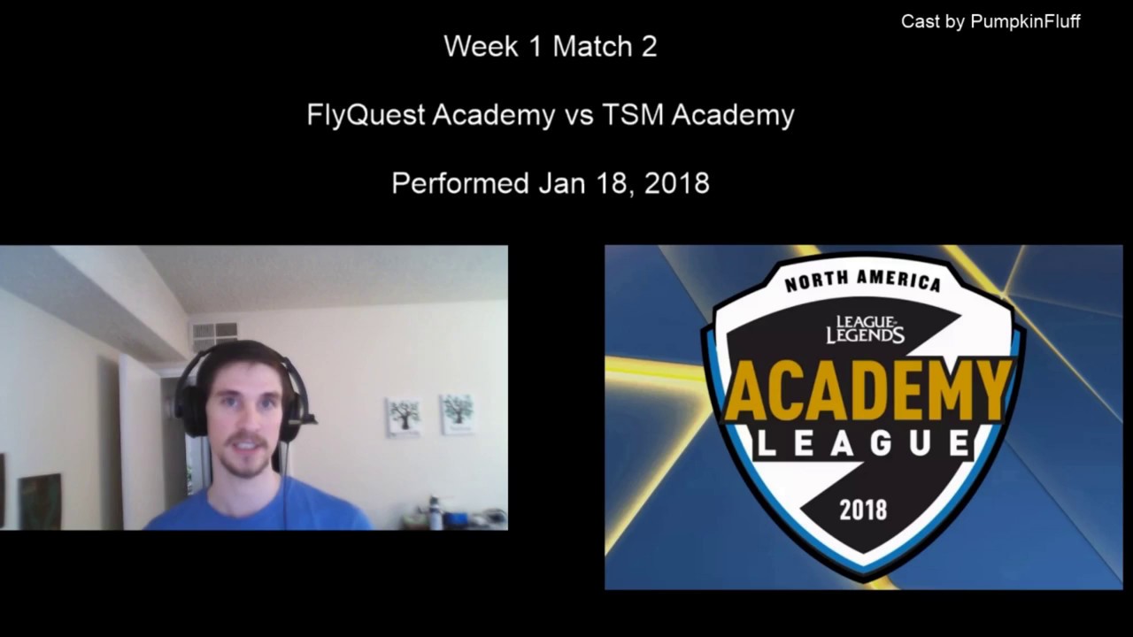 FlyQuest Academy Vs. TSM Academy Week 1 2018 - Shout Casted