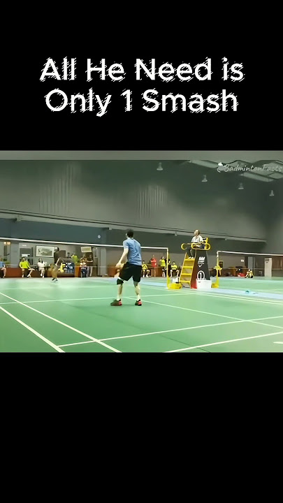 All Done with 1 smash #badminton #badmintonlovers #badmintonplayer