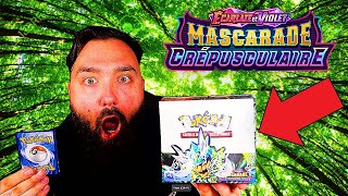EXCLU MONDIAL ! OUVERTURE DISPLAY POKEMON MASCARADE CREPUSCULAIRE FR ! INCROYABLE CARTE !