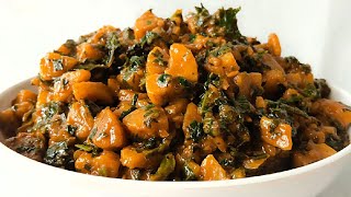 Healthy NIGERIAN PLANTAIN PORRIDGE and VEGETABLES | Plantain Pottage Recipe