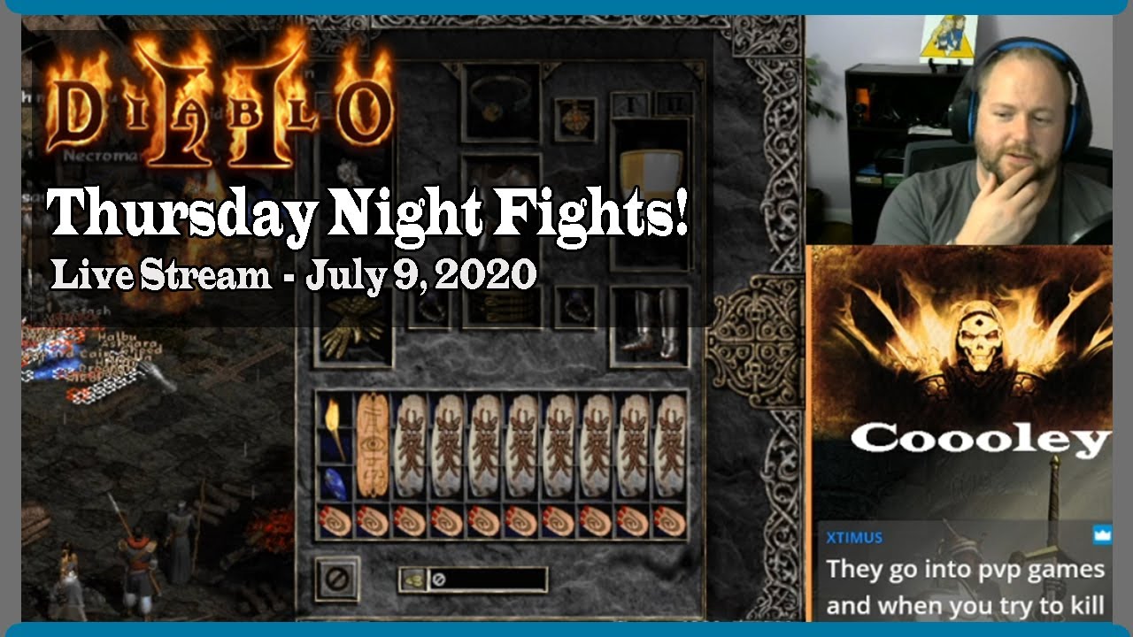 Live Stream: Diablo 2 PvP - Testing Mage & Poison Necro on D2GA