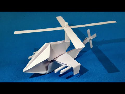 Video: How To Make An Origami Helicopter