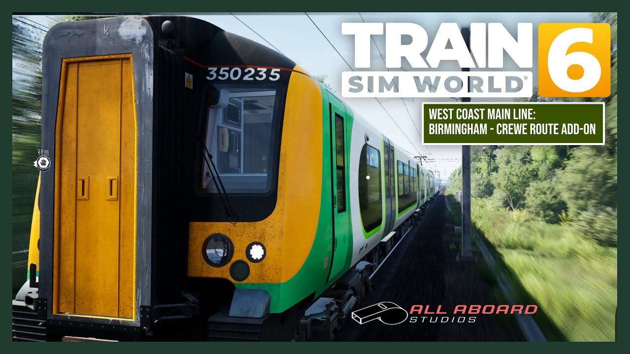 Дополнение к маршруту Бирмингем — Кру для TSW6 уже доступно