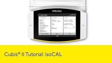 Cubis® II Lab Balance: Safety Features Leveling and isoCAL