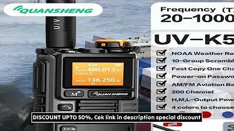 Quansheng UV-K6 Upgrade UV-K5 (99) Interphone 5W Air Band Radio Tyep C