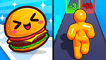 Food Run VS Tall Man Run 🐱👮‍♂️🙇‍♀️🎃 Max ALL Levels Android iOS Gameplay Ep 01