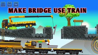 MAKE BRIDGE USE TRAIN 🚂 FOR CONSTRUCTION WORK || CONSTRUCTION CITY 2 GAMEPLAY|| PART-29