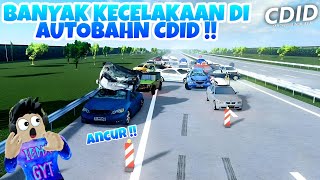 BANYAK KECELKAAN DI AUTOBAHN CDID !! |Roblox Car Driving Indonesia - 145