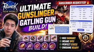 Ragnarok New World – Ultimate Gunslinger Gatling Gun Build! (Subscriber Requested) screenshot 3