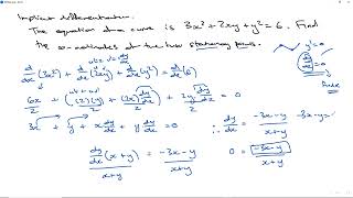 Implicit differentiation with stationary points