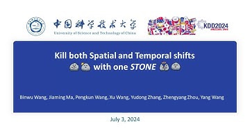 KDD 2024 - STONE A Spatio temporal OOD Learning Framework