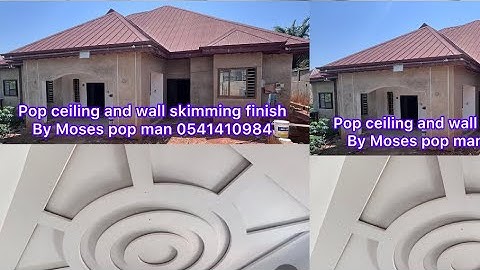 Building in Ghana 🇬🇭,pop ceiling design’s and wall skimming  by Moses pop man 0541410984
