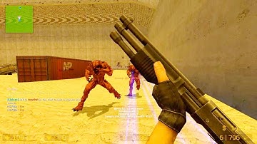 Counter Strike Source - Zombie Riot Mod Online Gameplay on Warzone map