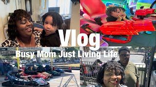 Busy Single Mom & A Grandson: Bins Store Finds | Update On My Shoulder | Go Kart Riding