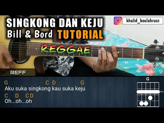 Tutorial Gitar | Bill & Bord Singkong Dan Keju REGGAE class=