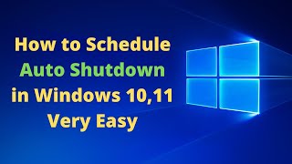 ✅how to schedule auto shutdown in windows 10,11 very easy ||setup auto shutdown setting in win 10,11