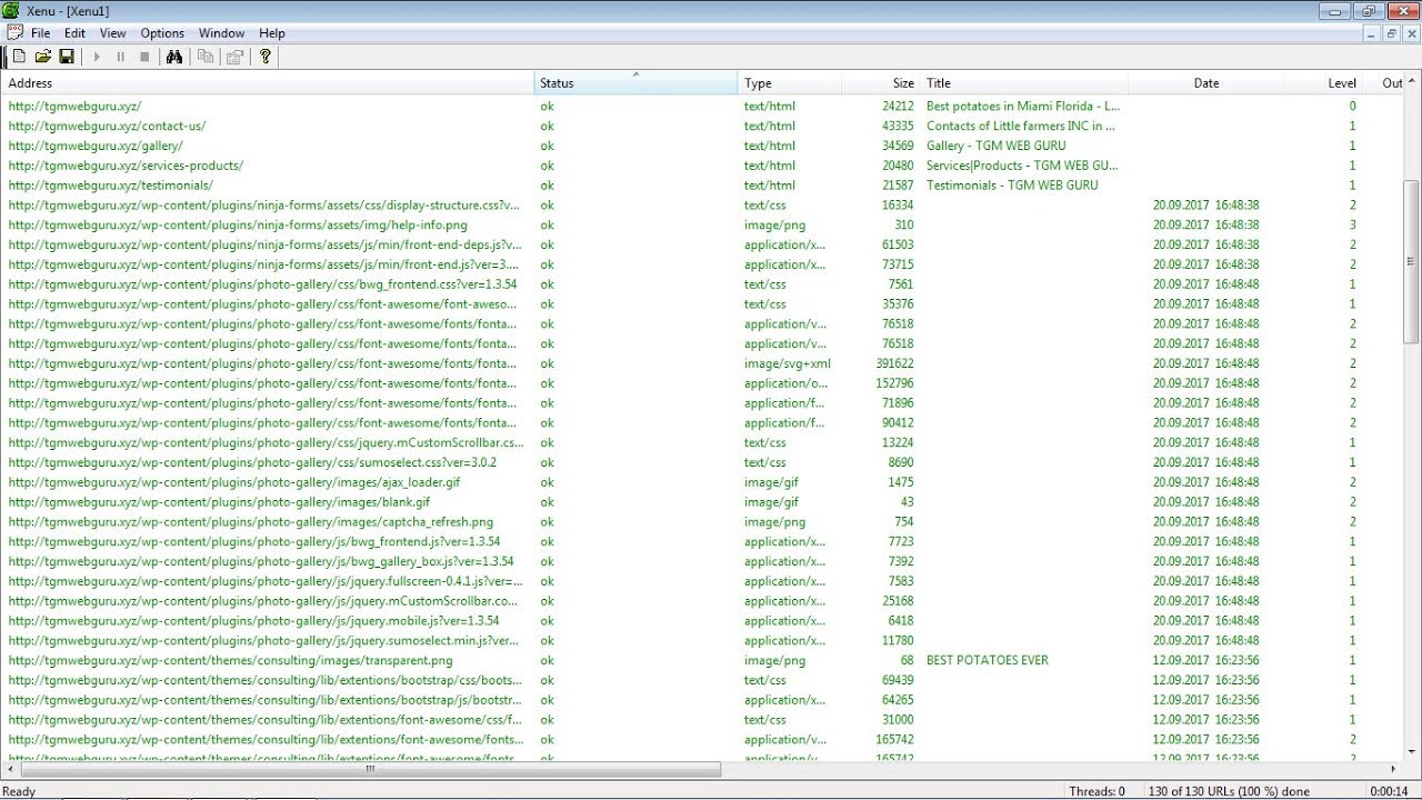 Update How to use XENU link checker for searching broken links