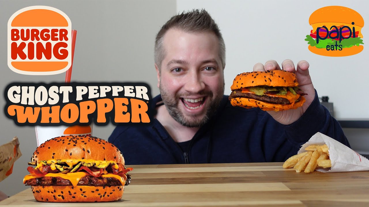 Burger King NEW Ghost Pepper Whopper - Review 