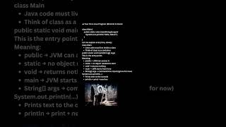 🚀 JAVA FUNDAMENTALS — LESSON 1How code actually thinksCoding is not about syntax.
