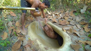 Dig Cliff Build Amazing Secret Underground House Water Slide To Swimming Pool