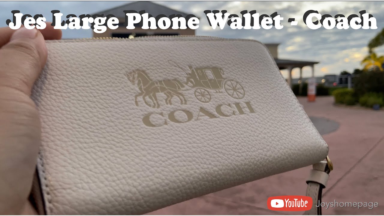 Coach-Jes Large Phone Wallet With Horse And Carriage 