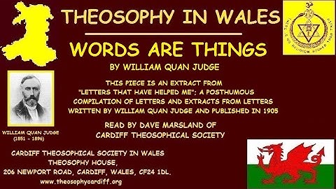 Words are Things by William Quan Judge read by Dave Marsland
