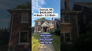 $429,000 Home Tour in Boston Edison Detroit | 4 Beds, 3.2 Baths!