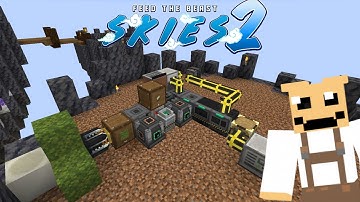 Making an Ore processing setup FTB Skies 2
