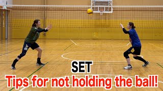【SET】Tips for not holding the ball!【volleyball】