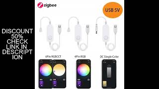 5V USB Zigbee 3.0 Led Strip Light Controller RGB RGBCCT LED Light Strip Dimmer Smart APP Voice Remot