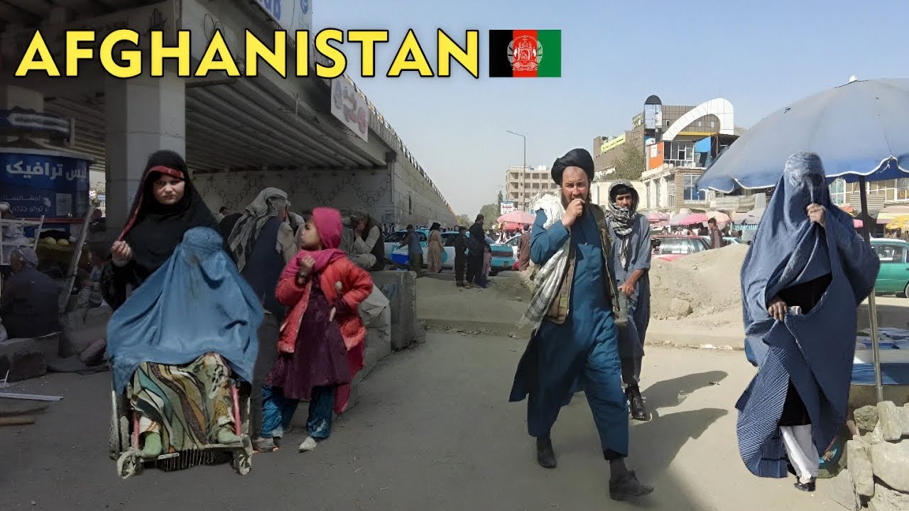 Afghanistan 4K HDR Walking Tour 2025 | Real Kabul City Street Life 🇦🇫