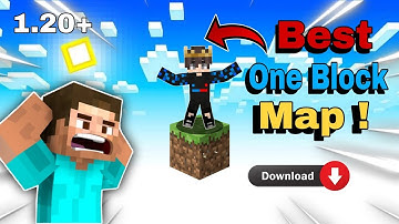 😍 Best One Block Map || Download Now || 1.20+ || Minecraft Pe || Crazy Boy RG