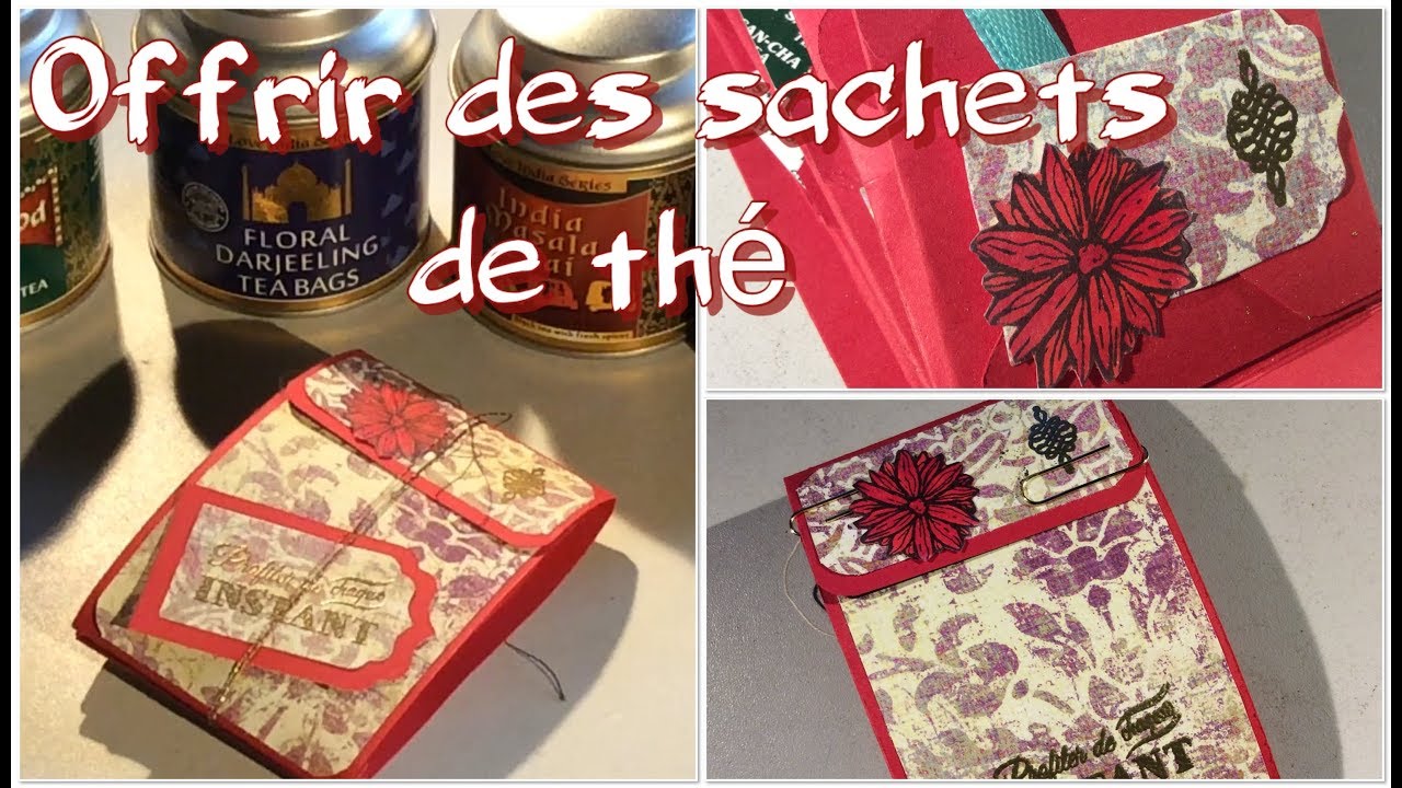 Tuto Isabel Scrap - Offrir des sachets de thé #76
