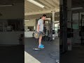 Staggered Hang Trap Bar Jump