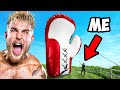 I Built Jake Paul Worlds Largest Boxing Gloves!