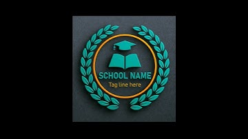 school logo design #youtubeshorts  #rasheedrgd #design #youtubevideos #ytshorts #illustrator