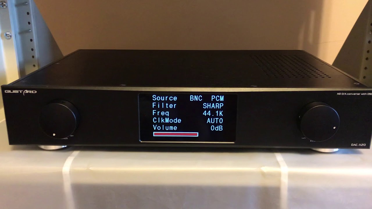 Gustard DAC-X20U Audio DAC Dual ES9018 XMOS USB DSD - YouTube