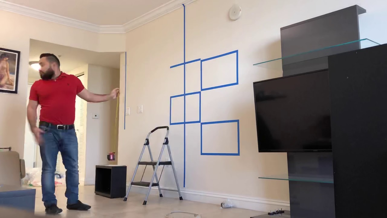 Installation Besta Floating Cabinets Youtube