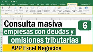 Consulta masiva empresas con deudas y omisiones tributarias [SUNAT] | APP Excel Negocios screenshot 4
