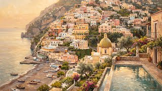 Positano Gold | 1 Hour Mediterranean Sax House Lounge Mix | Pearl Velvet Radio