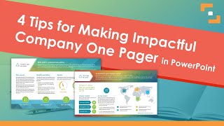 Make Company One Pager Leaflet with PowerPoint