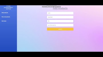 Store management starter | html with flask | python | sample video