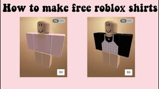 How To Make FREE Aesthetic Roblox Shirts Without Premium ♡ [NO ROBUX] 