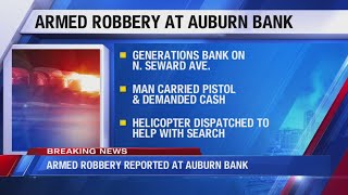 Armed robbery reported at Auburn bank
