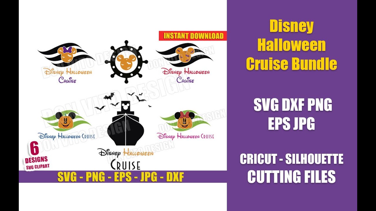 Download Disney Halloween Cruise Svg Dxf Png Mickey Minnie Mouse Ears Vector Cut Files Silhouette Cricut Youtube Yellowimages Mockups
