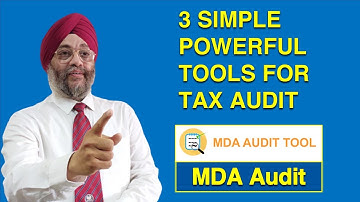 3 Simple Powerful Tools for Tax Audit-#3 MDA Audit tool | Manmeet Singh Mehta