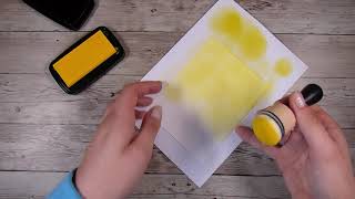 Coloring Your Own Embossing Paste - Card Making Basics - Creating a Bright Background
